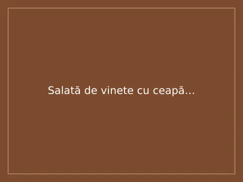 Salată de vinete cu ceapă roșie