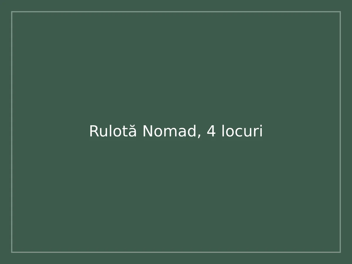 Rulotă Nomad, 4 locuri