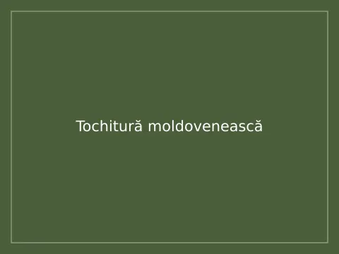 Tochitură moldovenească