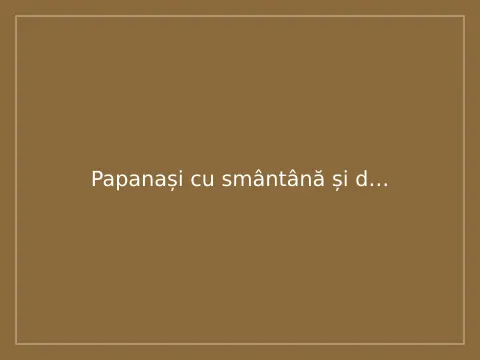 Papanași cu smântână și dulceață