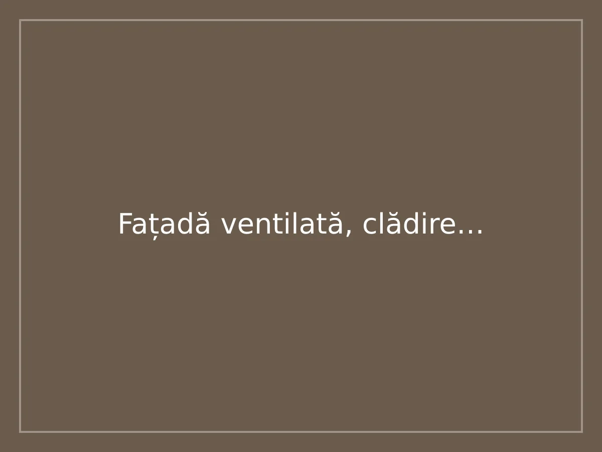 Fațadă ventilată, clădire administrativă — detaliu