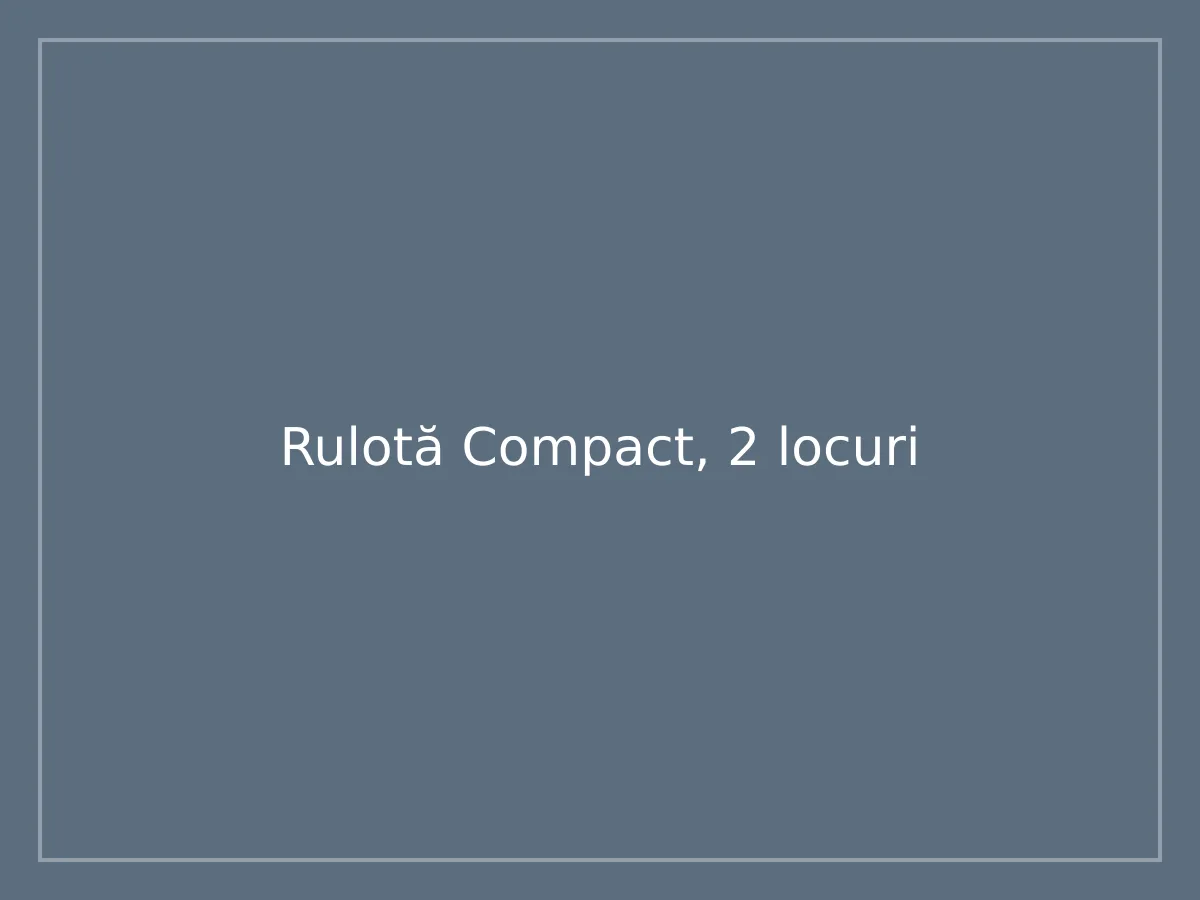 Rulotă Compact, 2 locuri